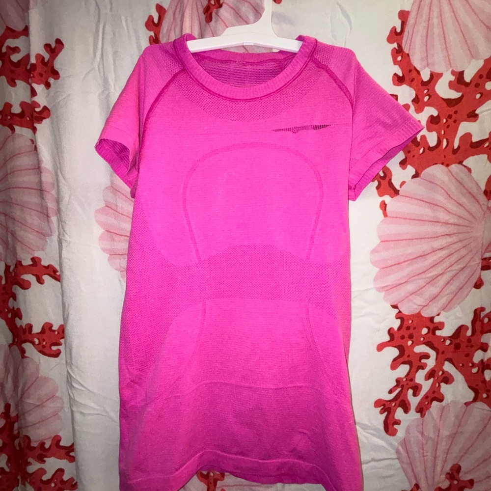 LULULEMON SWIFTLY TECH SS JEWELLED MAGENTA